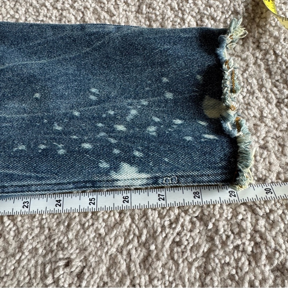 Scotch & Soda Women's The Keeper Slim Fit Patched Distressed Crop Jeans 28/32 - Picture 14 of 14